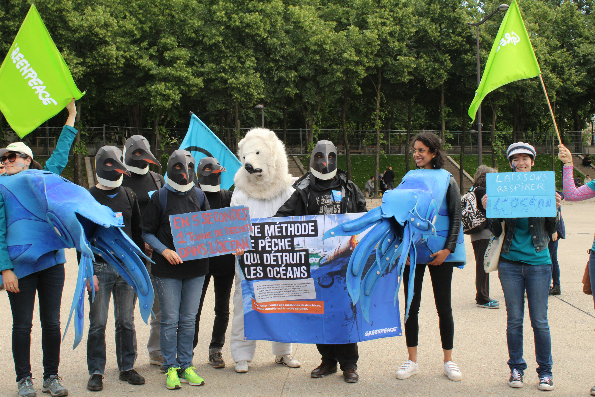 La Marche pour l'Océan dénonce la surpêche industrielle / ©Cypriane El-Chami